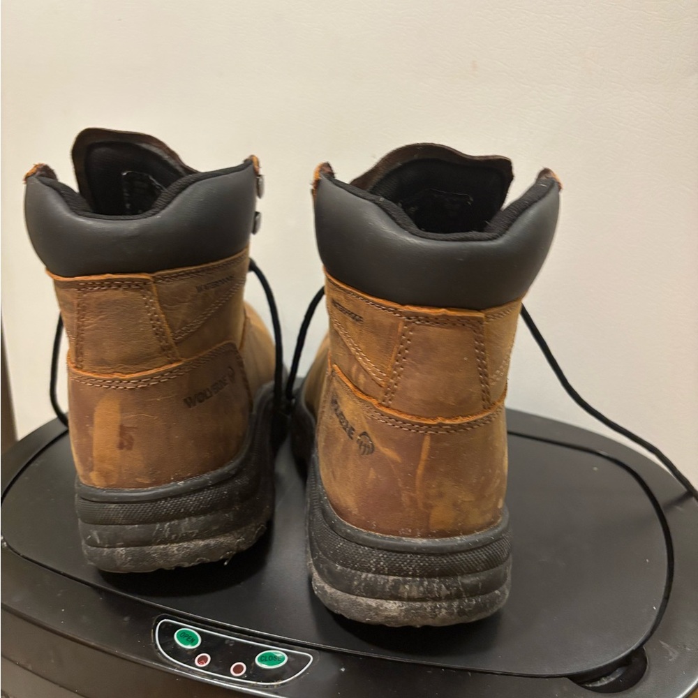 Men's Durable Brown Leather Boots